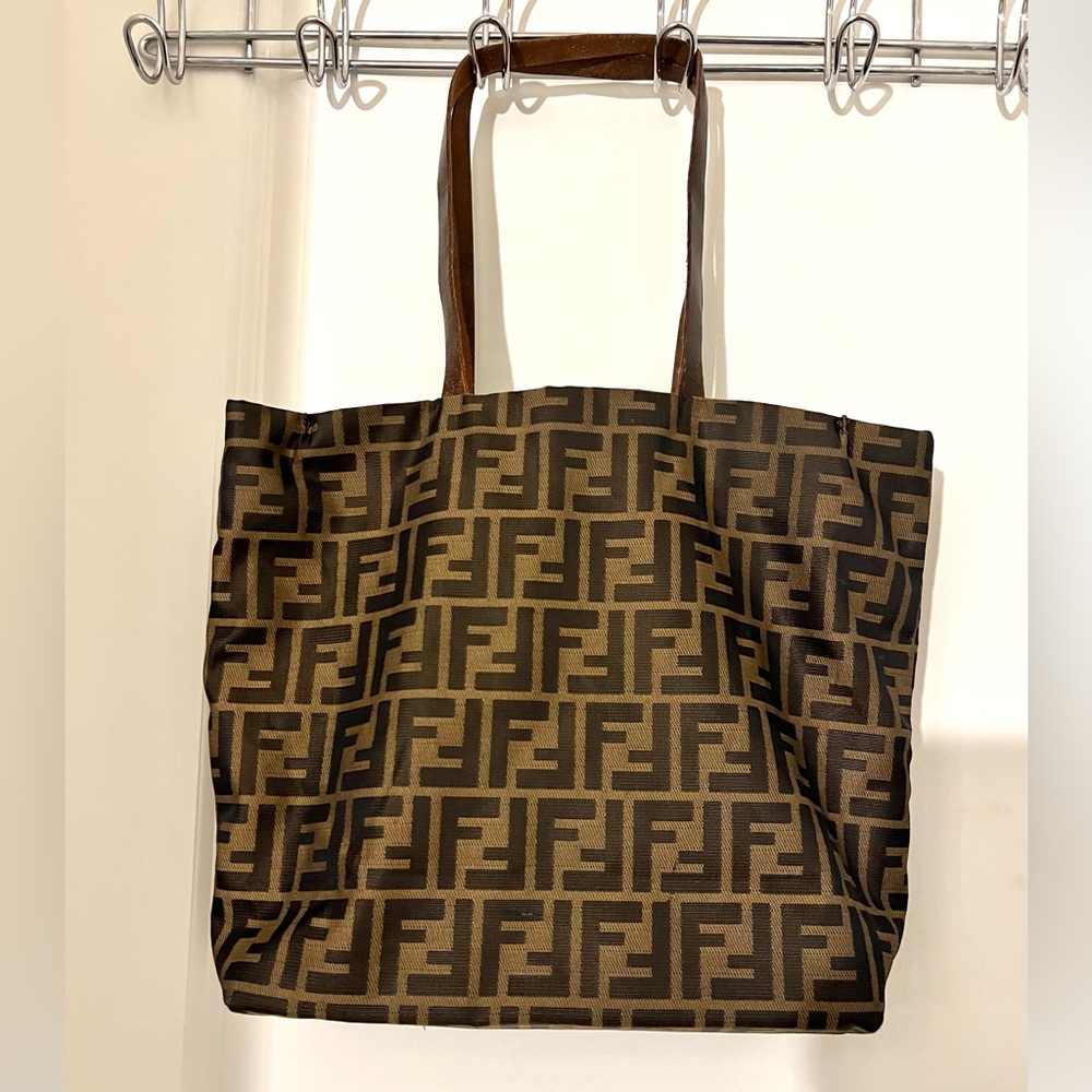 Fendi Zucca Cloth Tote Bag